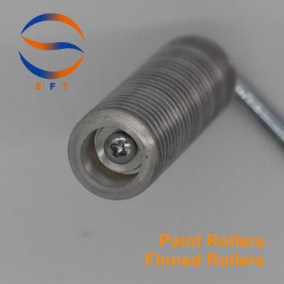 25mm 1&prime; &prime; Diameter Aluminum Finned Rollers Paint Rollers for FRP