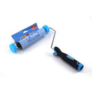 The Latest Version of 2020 Factory Wholesale Hot Sale Cheap High Quality Blue Polyester Roller Brush with Plastic Handle and Logo