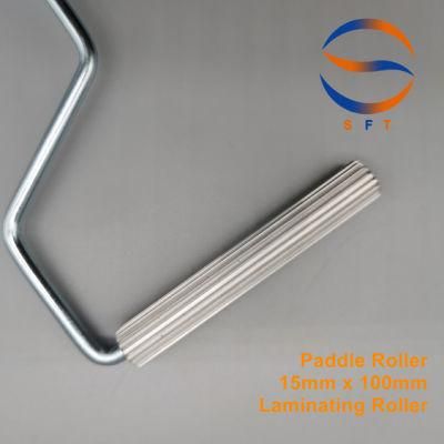 15mm Diameter Aluminum Paddle Rollers Construction Tools for Laminating