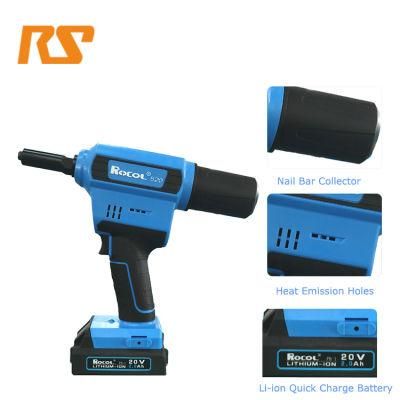 Rechargeable 2.4-6.4 Powerful Lithium Battery Pop Riveting Tool