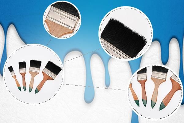 Factory Low Price Wooden Handle Pig Hair Paint Brush