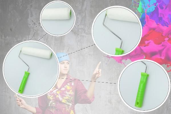 High Density Fiber Pattern Paint Roller Paint Roller Brush