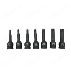 7PCS Dr Triple Square Driver Set for Manual Wrench Impact Socket