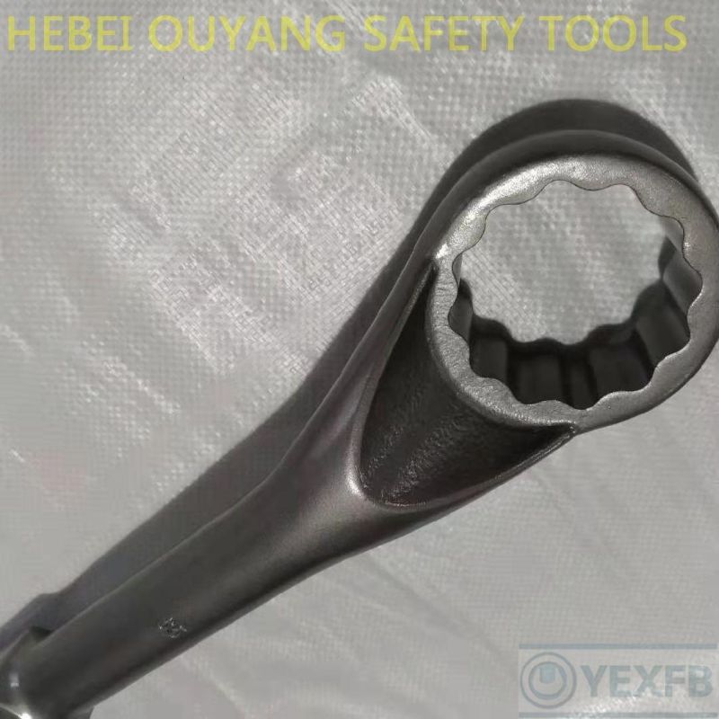 40 Cr-V Steel Offset Slogging/Striking Ring Spanner/Wrench, 60 mm