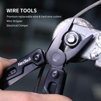 Nextool Black Coating Pliers Wrench Stainless Steel Multitool with Spanner