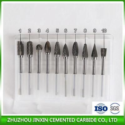 Double Cut Solid Tungsten Carbide Rotary Wood Cutting Carving Tool Burrs