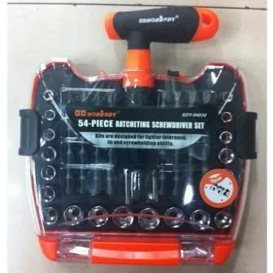 54PC Ratchet Screwdriver Set Tools Set