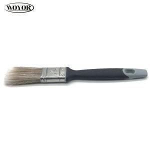Grey and Black Mixed Rubber Handle with Two Color Tapered Filament Paint Brush