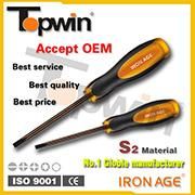 Shantou Topwin Wholesale 1way Magnetic Hand Tools Flat Head Phillips Screwdriver