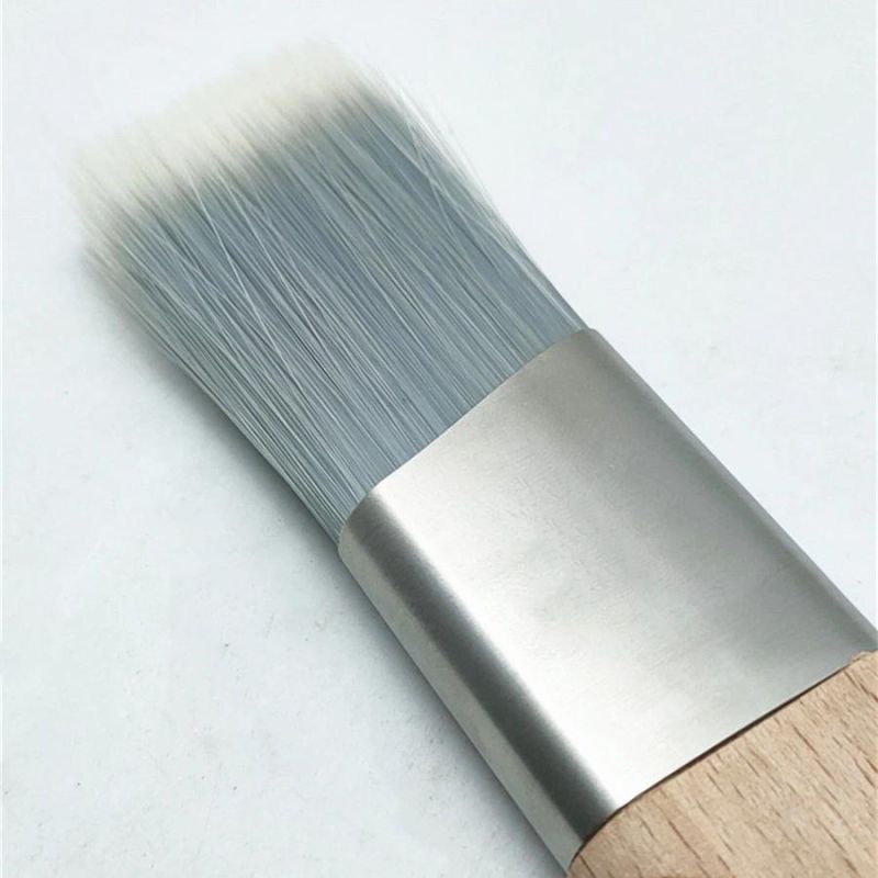 Factory Produces High Quality Paint Brush with Round Wooden Handle