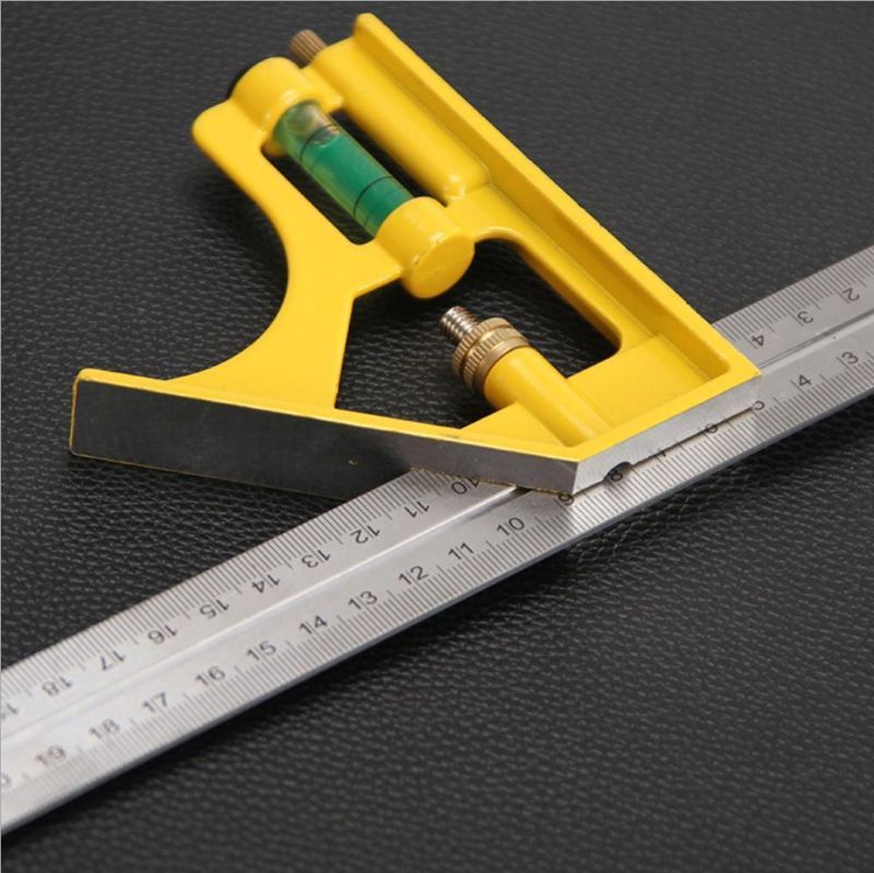 Horizontal Movable Square Aluminum Alloy 45 Degree Right Angle Ruler