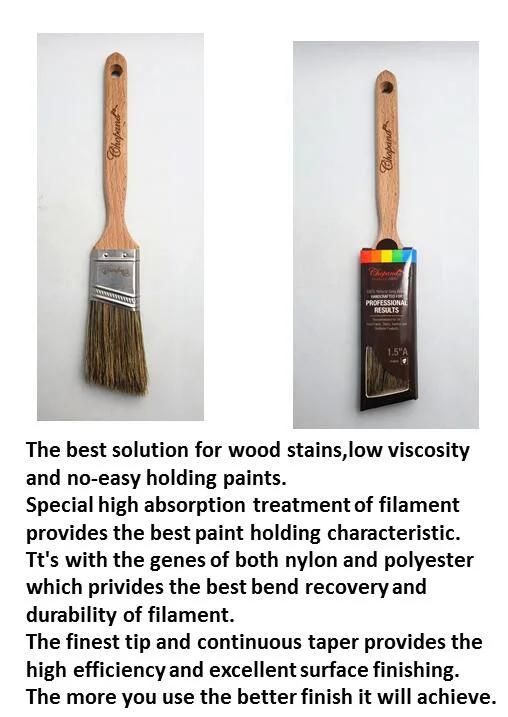 High Quality Professional Environmental Natural Wooden Handle Paint Brush