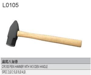 Cross Pein Hammer with Wooden Handle L0105