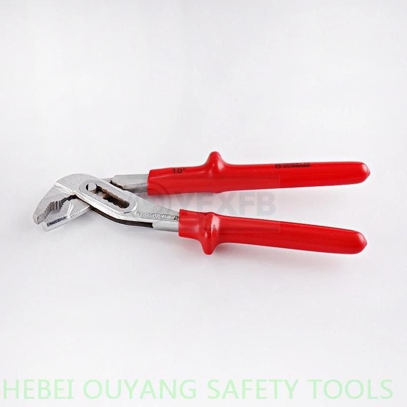 VDE 1000V Insulated Hand Tools 10" Water Pump Pliers, IEC/En60900