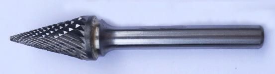 1/4" Inch Inverted Cone Tungsten Carbide Rotary Bur with End Cut