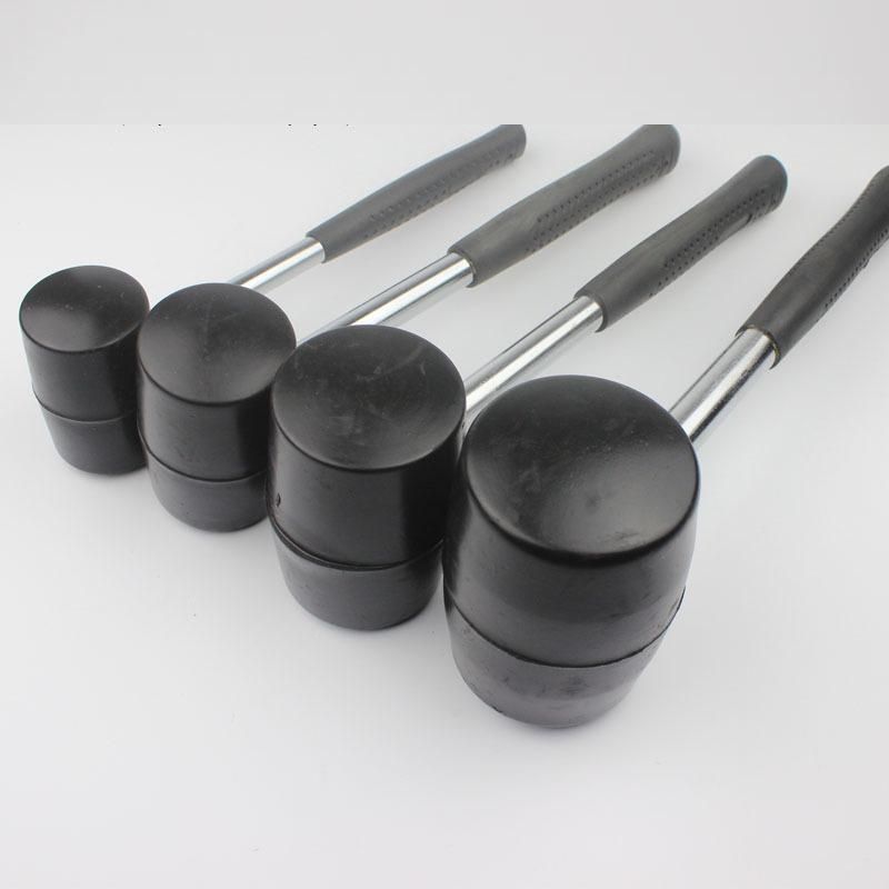 Rubber Hammer Mallet with Steel Handle 24oz