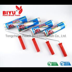 Factory Wholesale Blue Yellow Striped White Polyester Roller Brush