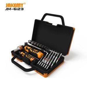 Jakemy 31 in 1 Professional Hardware Maintenance Screwdriver Hand Tools with Color Ring Cr-V Bits for Household