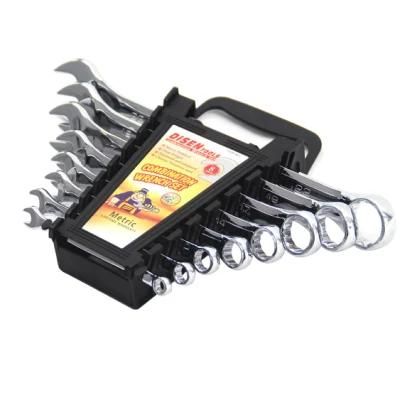 Raised Panel Spanner Wrench Hand Tools Hardware Cr-V Wrench Tool Holder Bag Set