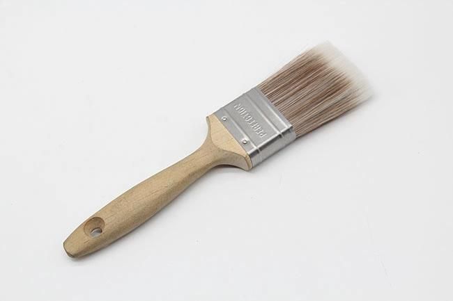 Fiber Paint Brush with Hard Wood Handle