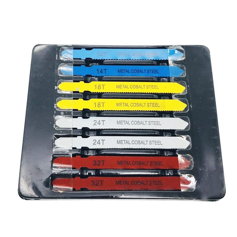 14PCS T-Shank Metal Steel Jigsaw Blade Set Fitting for Wood