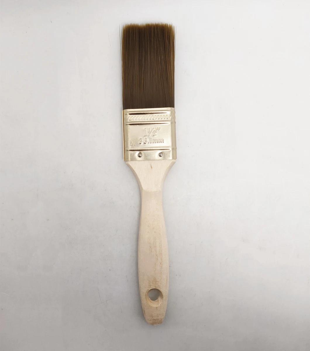 Professional Design Tapered Synthetic Brush with Wooden Handle