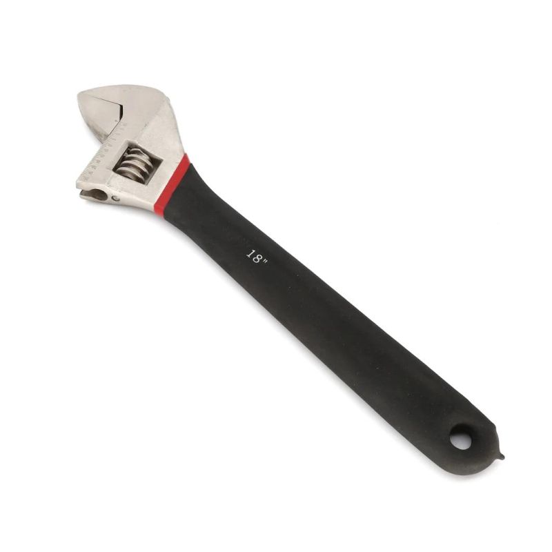 Carbon Steel Adjustable Wrench with Plastic Handle 6inch