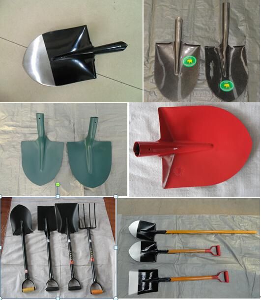 Good Quality Round Point Steel Spade Head Steel Shovel