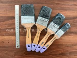 Black Bristle Paint Brush with Wooden Hamdle