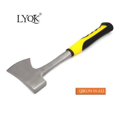 H-532 Construction Hardware Hand Tools Plastic Rubber Handle Hammer Axe