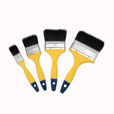 Economic Pure Bristle Paint Brush and Flat Brush Set of Hand Tool