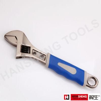 8&quot;, 10&quot;, 12&quot;, Made of Carbon Steel, Chrome, Nickel, Black Nickel or Pearl Nickel Plated, Without Hanlde, with Scale, Adjustable Wrench, One-Hand Operate