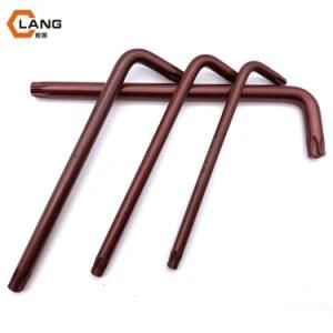 S2 Material Copper Plated Bronze Surface Extra Long Torx Key