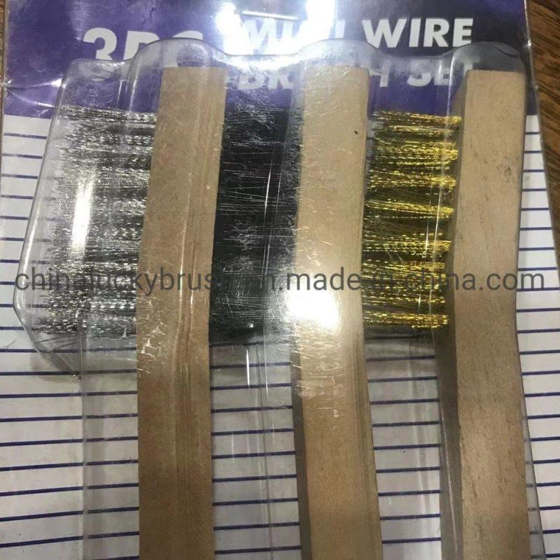 7.5inch Wooden Handle Wire Brush (YY-788)