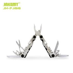 Jakemy 10 in 1 Outdoor Multifunctional Combined Folding Fishing Plier Contians Screwdriver Bit