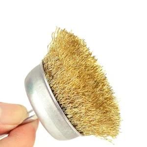 Wire Wheels Brush - 2 Pack Knotted and Crimped Cups for Rust Removal