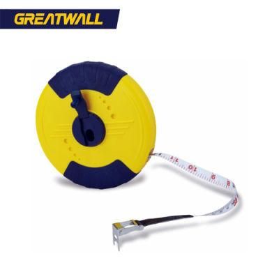 10m/15m/20m/30m/50m Great Wall Best Selling ABS+Rubber Case Fiberglass Tape Measure