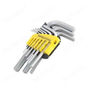 9PCS Short Long Hex Key Set Chromed Wrench for Hardware Hand Tools