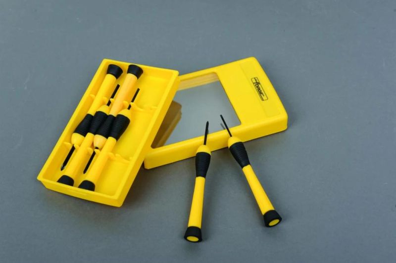 6PCS Cr-V Steel Blackened Magnetic Precision Screwdriver Set for Repairing