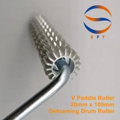 20mm Diameter Aluminum Defoaming Drum Rollers FRP Tools