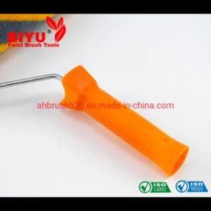 Orange Handle Yellow Gray Stripes 9 Inch Roller Brush Hardware Tool