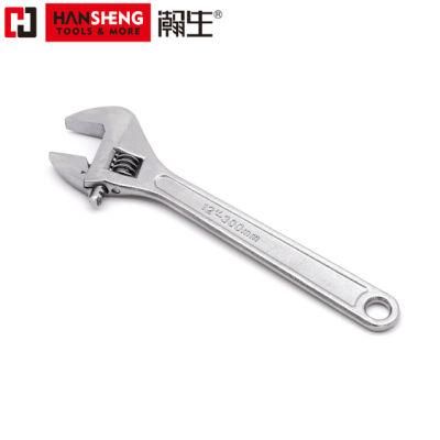 Professional Hand Tool, Made of CRV, High Carbon Steel, Chrome Plated, Adjustable Wrench, Very Easy to Use