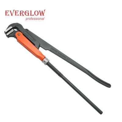High Quality 1 Inch Heavy Duty S Type Bent Nose Pipe Wrench, Pipe Fitting Wrench