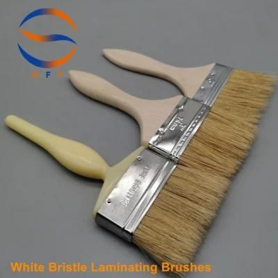 3&prime;&prime; White Pure Bristle Laminating Brushes Construction Tools for FRP