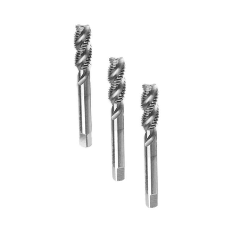 HSS Co Carbide Spiral Flute Thread Taps with Tin Coating