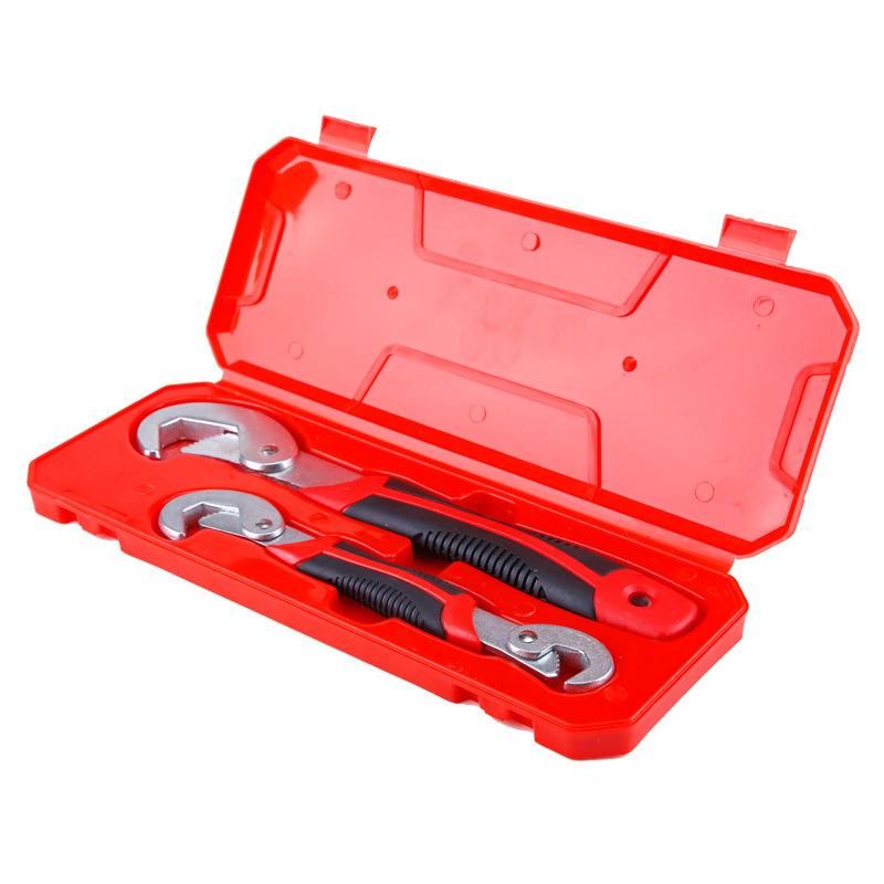 2PCS Portable Adjustable Spanner Quick Snap and Grip 9-32mm Wrench Universal Multi-Function Wrench