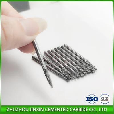 Tungsten Carbide Burrs Cutter Set in 10 PCS Solid Carbide Rotary Burrs for Cutting Metal