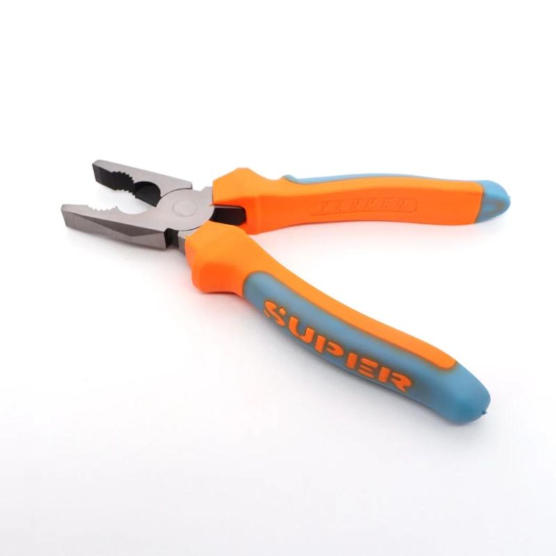 Professional Wholesale Rubber 6 Inch 8 Inch Steel Power Pliers with Logo Custom