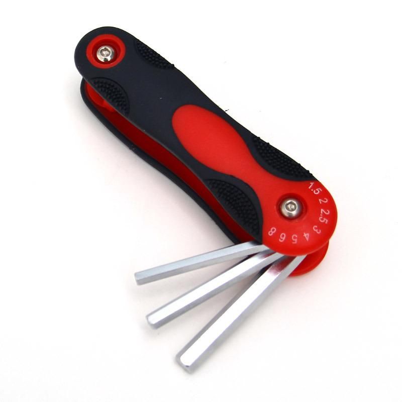 Folding Hex Wrench Metal Metric Allen Wrench Set