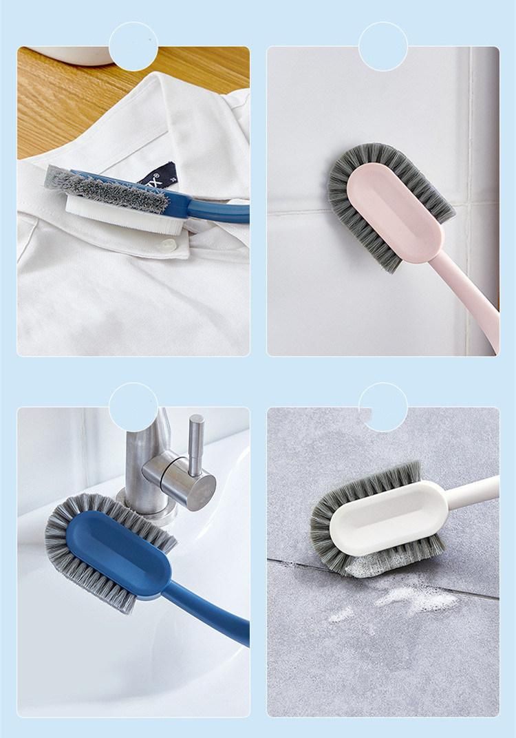 Multi-Function Plastic Long Handle Shoe Cleaning Brush